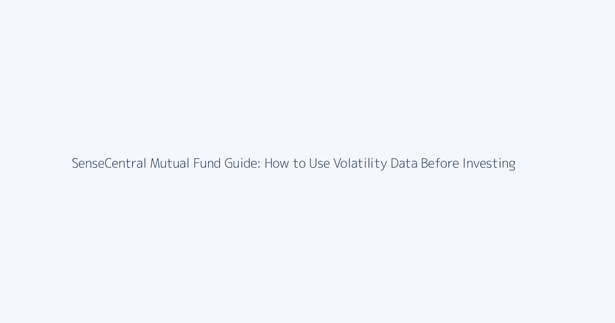 How to Use Volatility Data Before Investing featured image