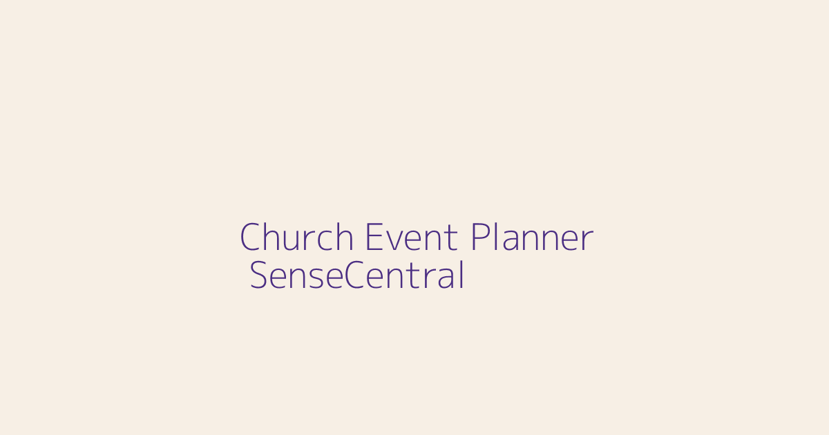 Printable Church Event Planner Ideas featured image