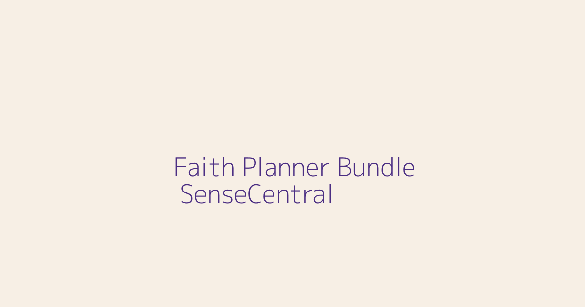 Printable Faith Planner Bundle Ideas featured image