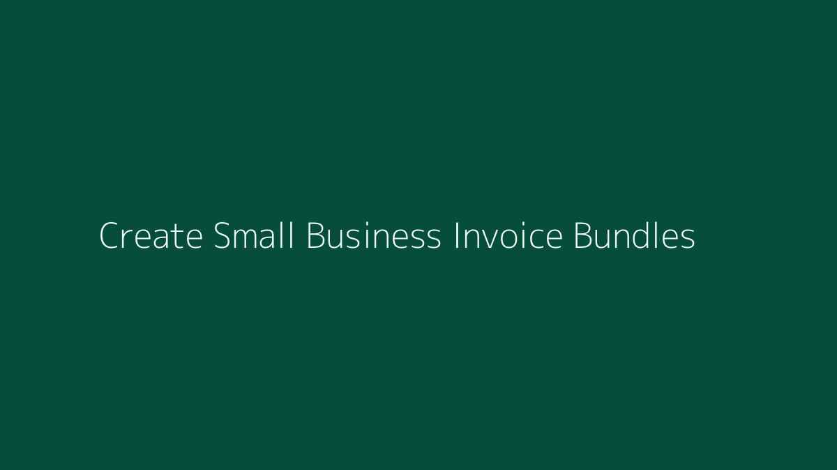 How to Create Small Business Invoice Bundles featured image
