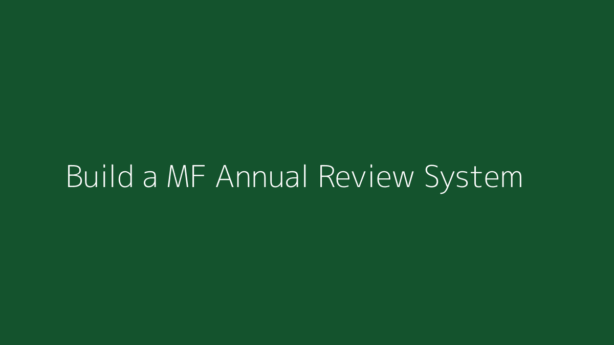 Featured image for How to Build a Mutual Fund Annual Review System