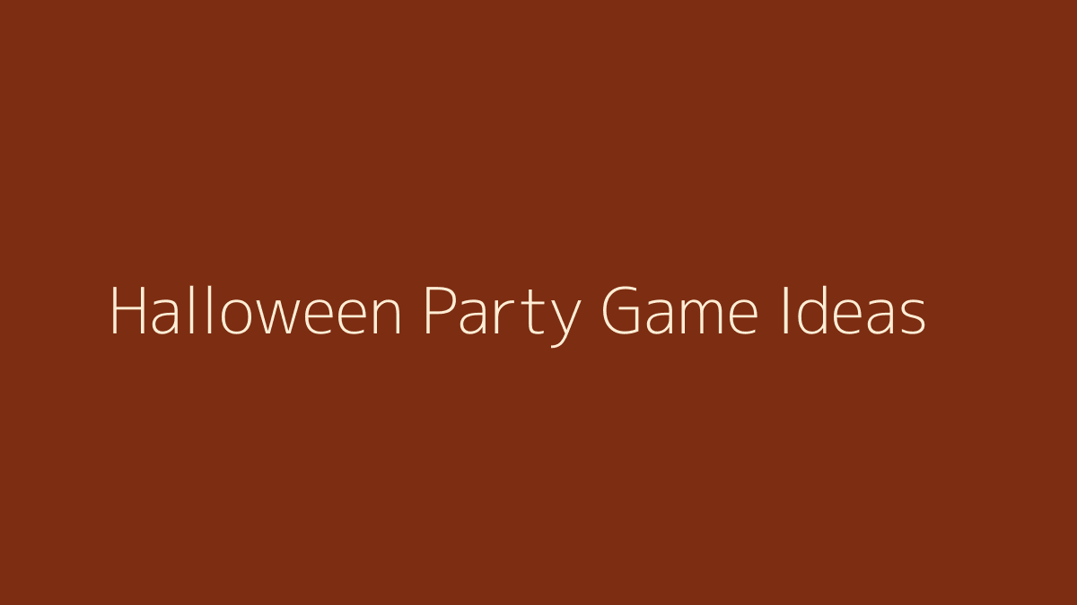 Halloween Party Game Ideas featured image