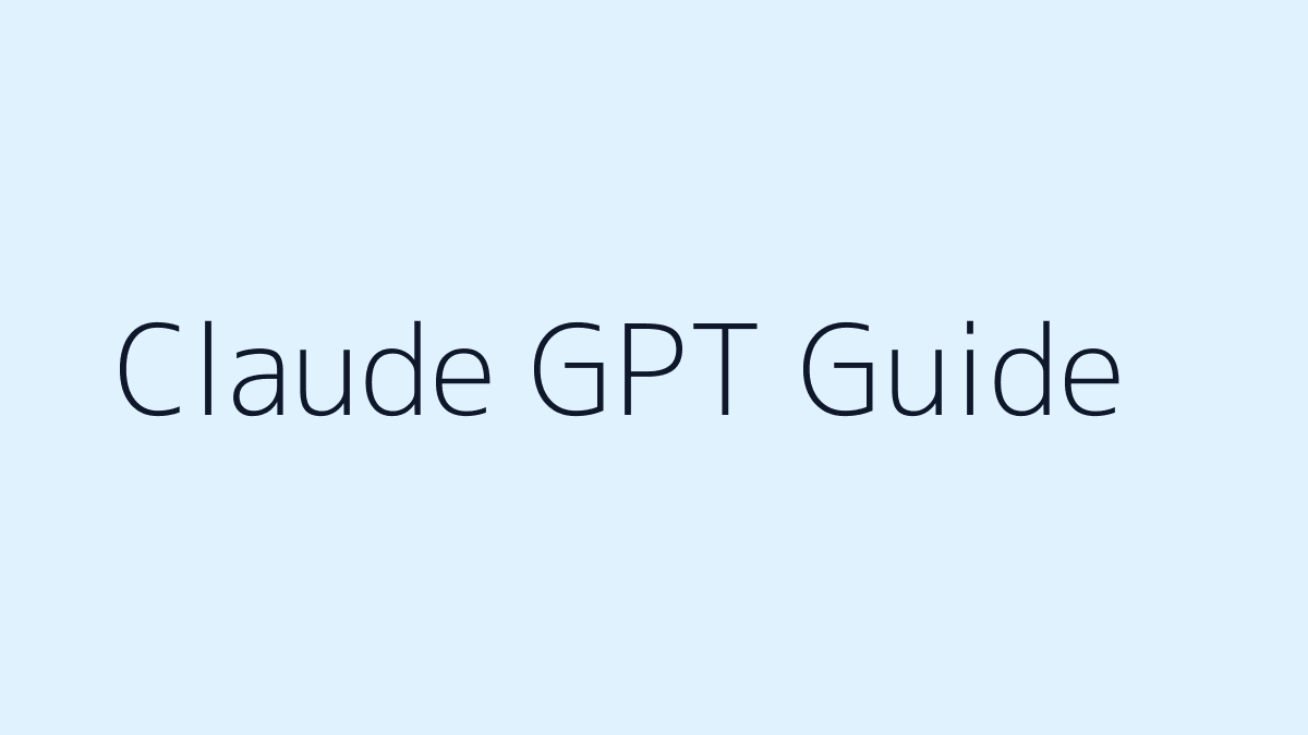 Claude GPT 차이 대표 이미지