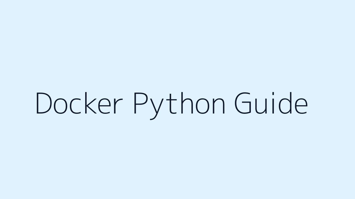 Docker Python 스크립트 배포 대표 이미지