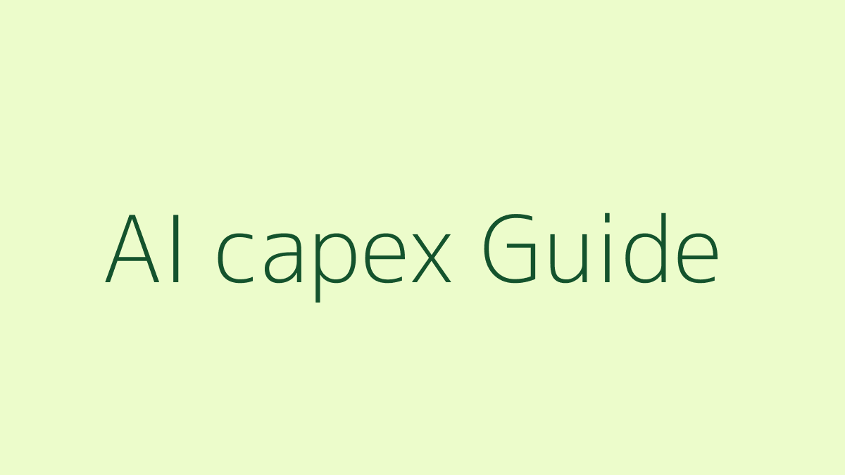 AI capex 뜻 대표 이미지