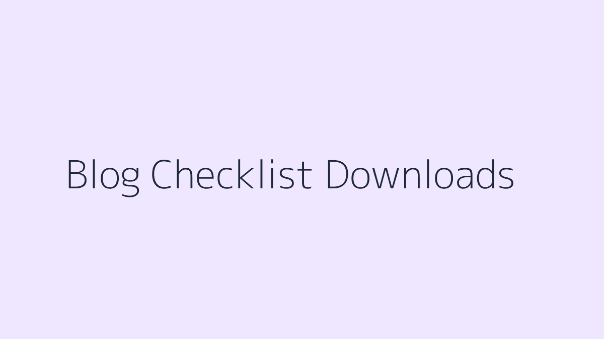 Canva Templates for Blog Checklist Downloads featured image