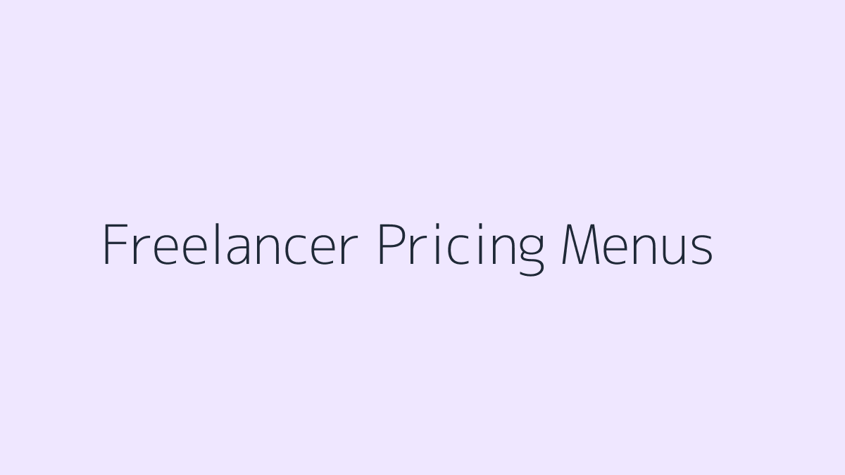 Canva Templates for Freelancer Pricing Menus featured image