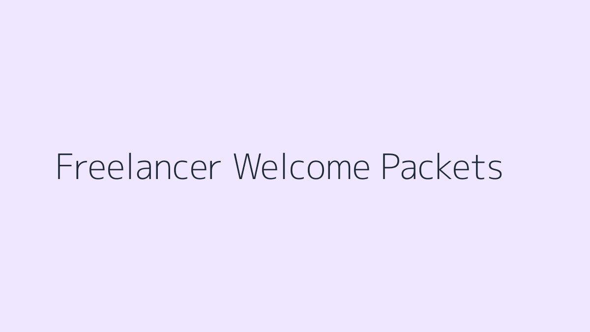 Canva Templates for Freelancer Welcome Packets featured image