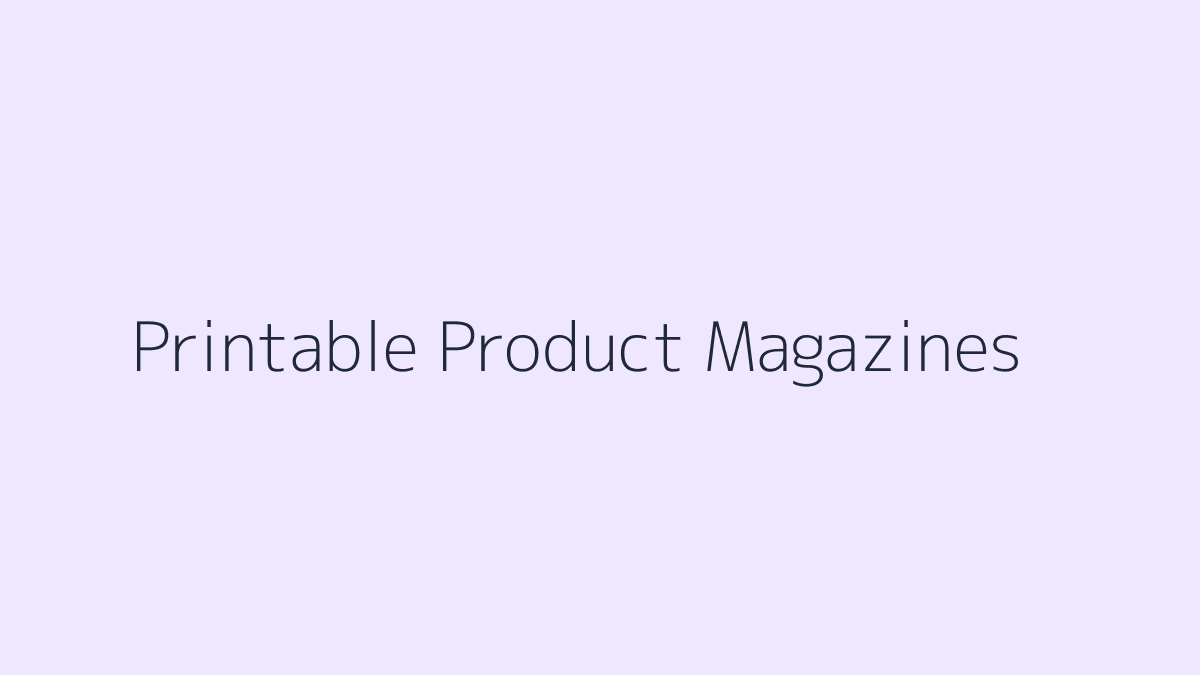 Canva Templates for Printable Product Magazines featured image