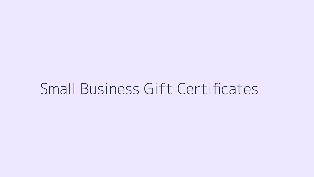 Canva Templates for Small Business Gift Certificates featured image