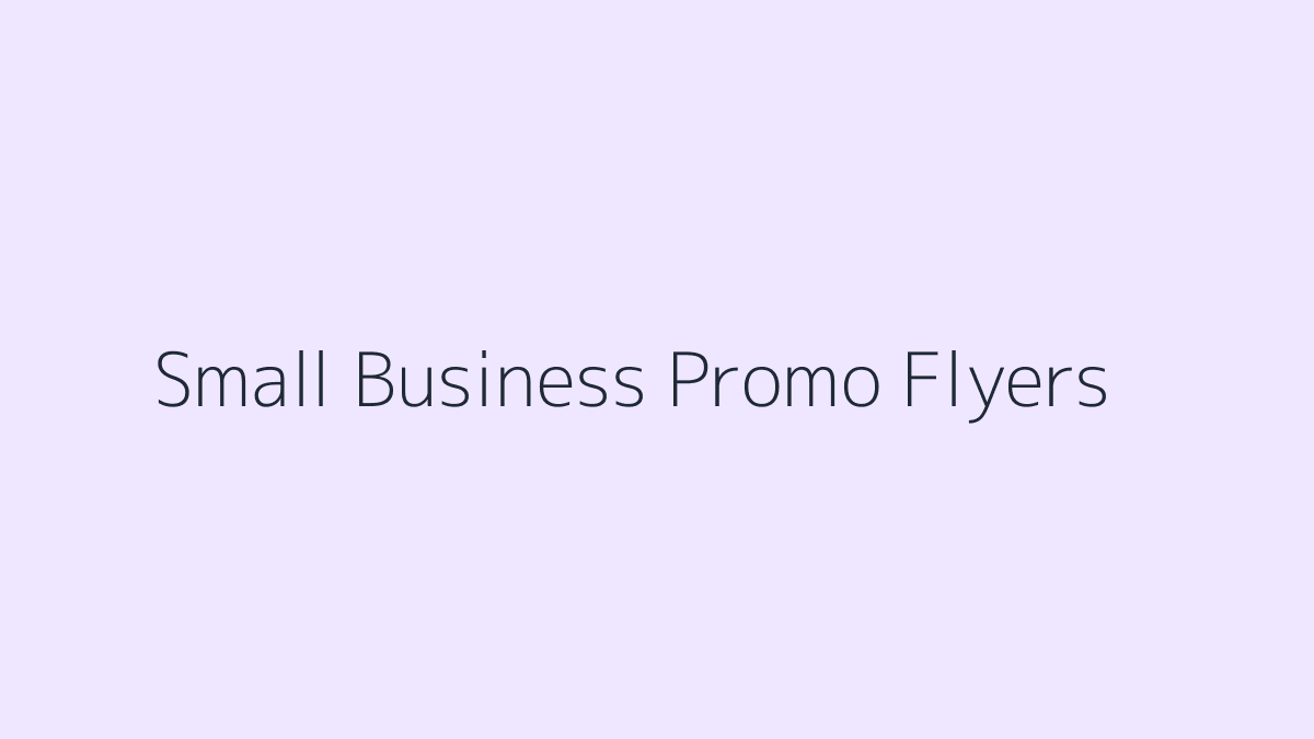 Canva Templates for Small Business Promo Flyers featured image