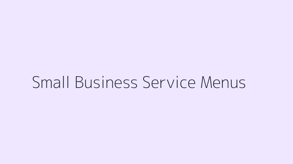 Canva Templates for Small Business Service Menus featured image