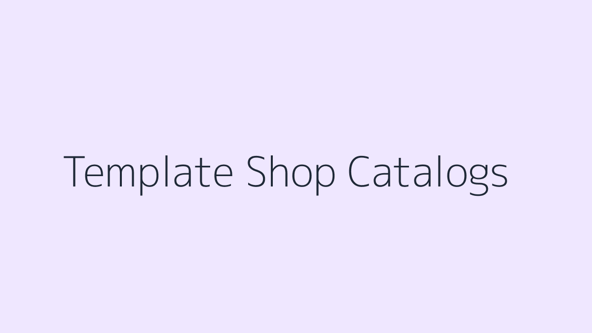 Canva Templates for Template Shop Catalogs featured image