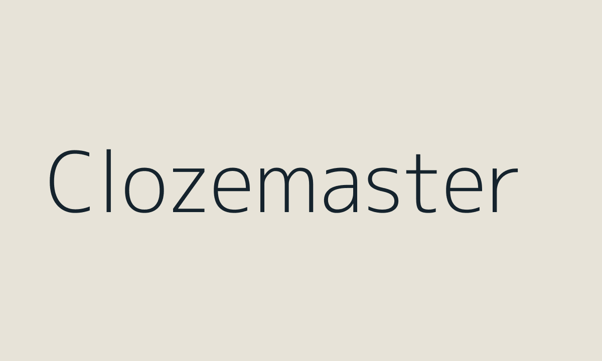 Clozemaster preview