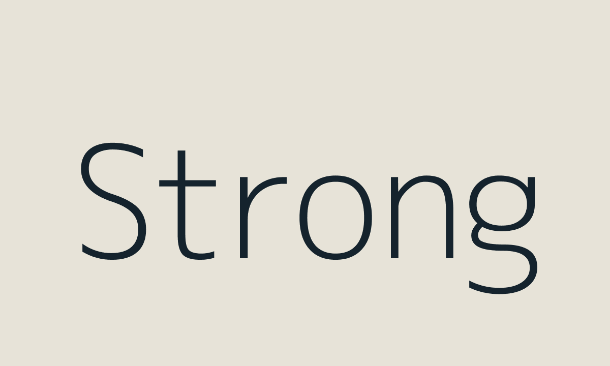 Strong preview