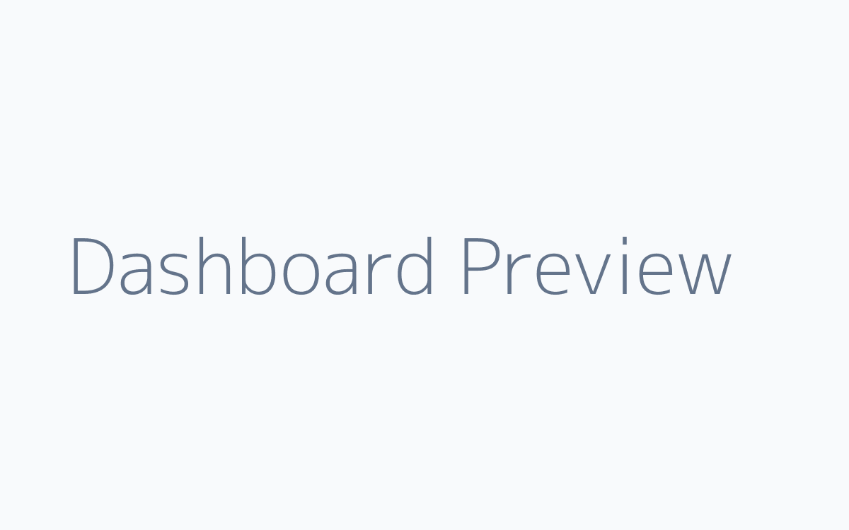Dashboard náhled