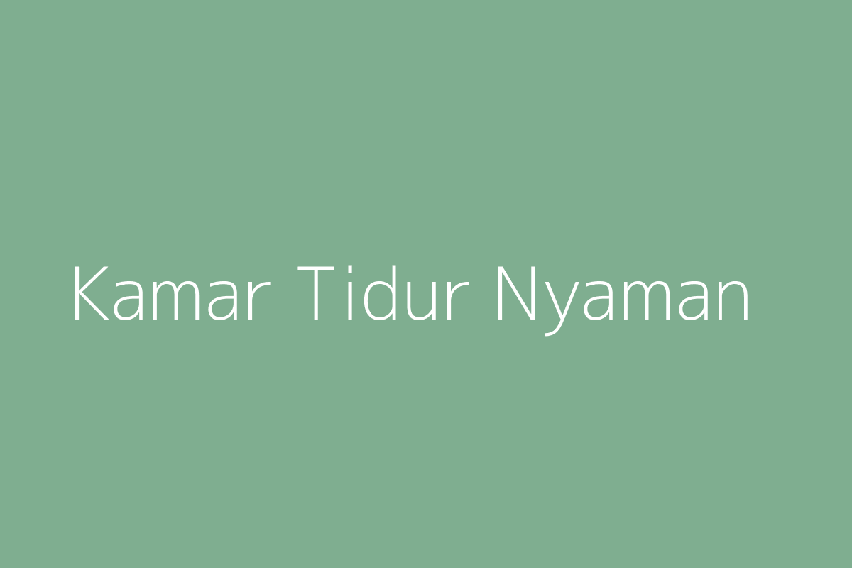 Kamar tidur utama dengan jendela besar