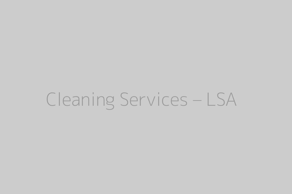 Cleaning Services – LSA