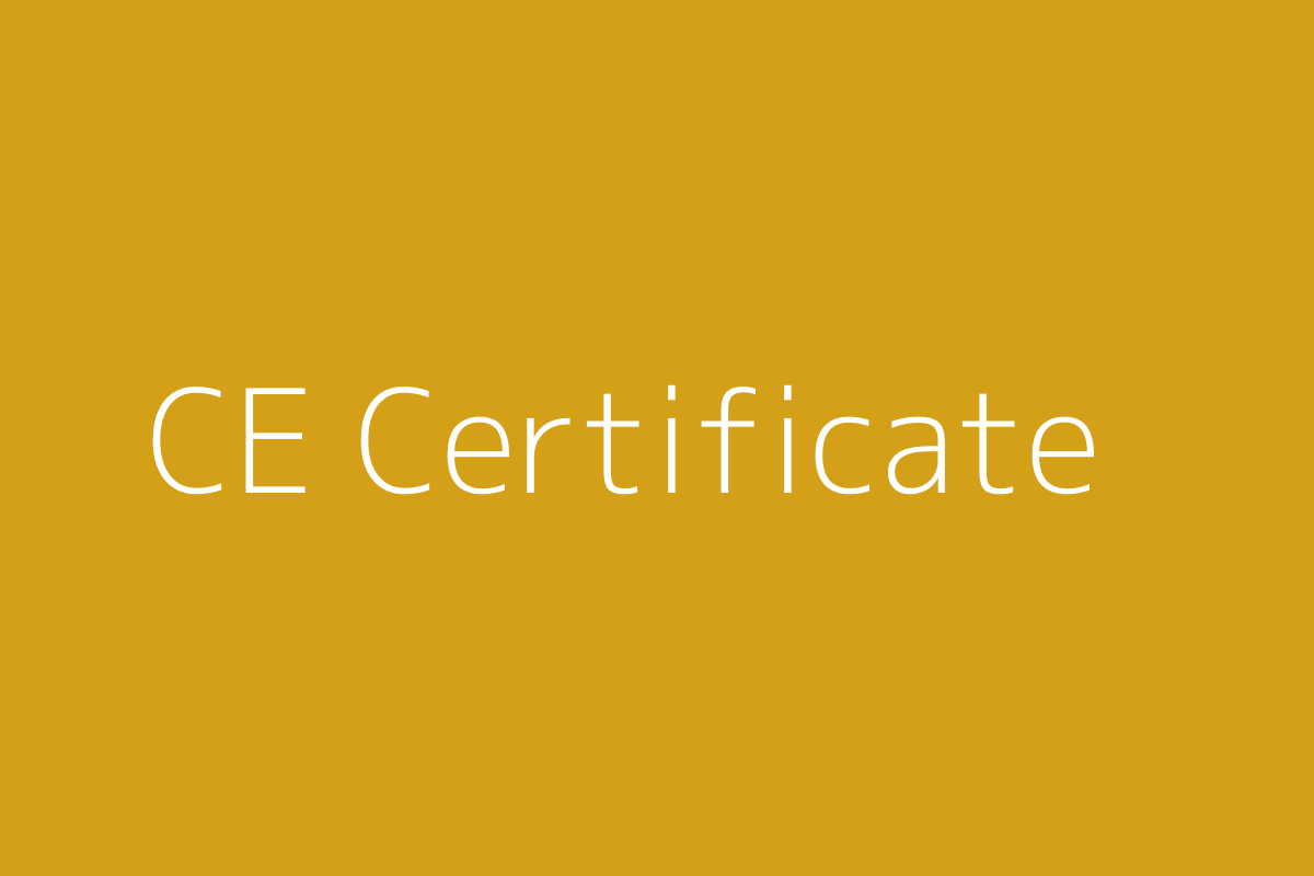 CE certificate