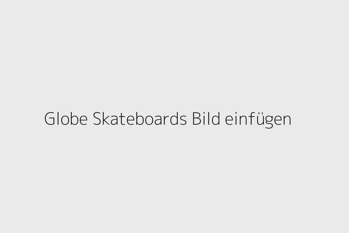 Globe Komplettskateboard mit Maple-Deck, Achsen und Rollen für Street und Skatepark
