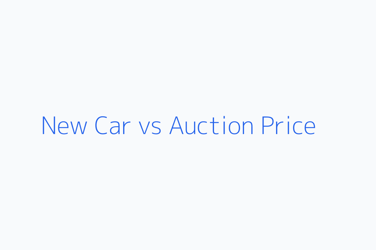 New car price versus auction sale price comparison for most expensive cars