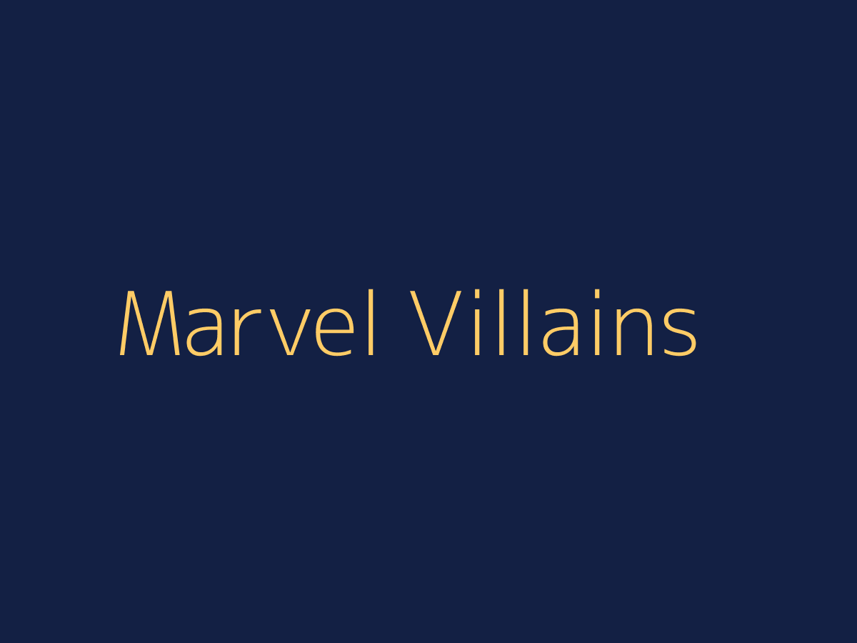 Marvel villain roster image