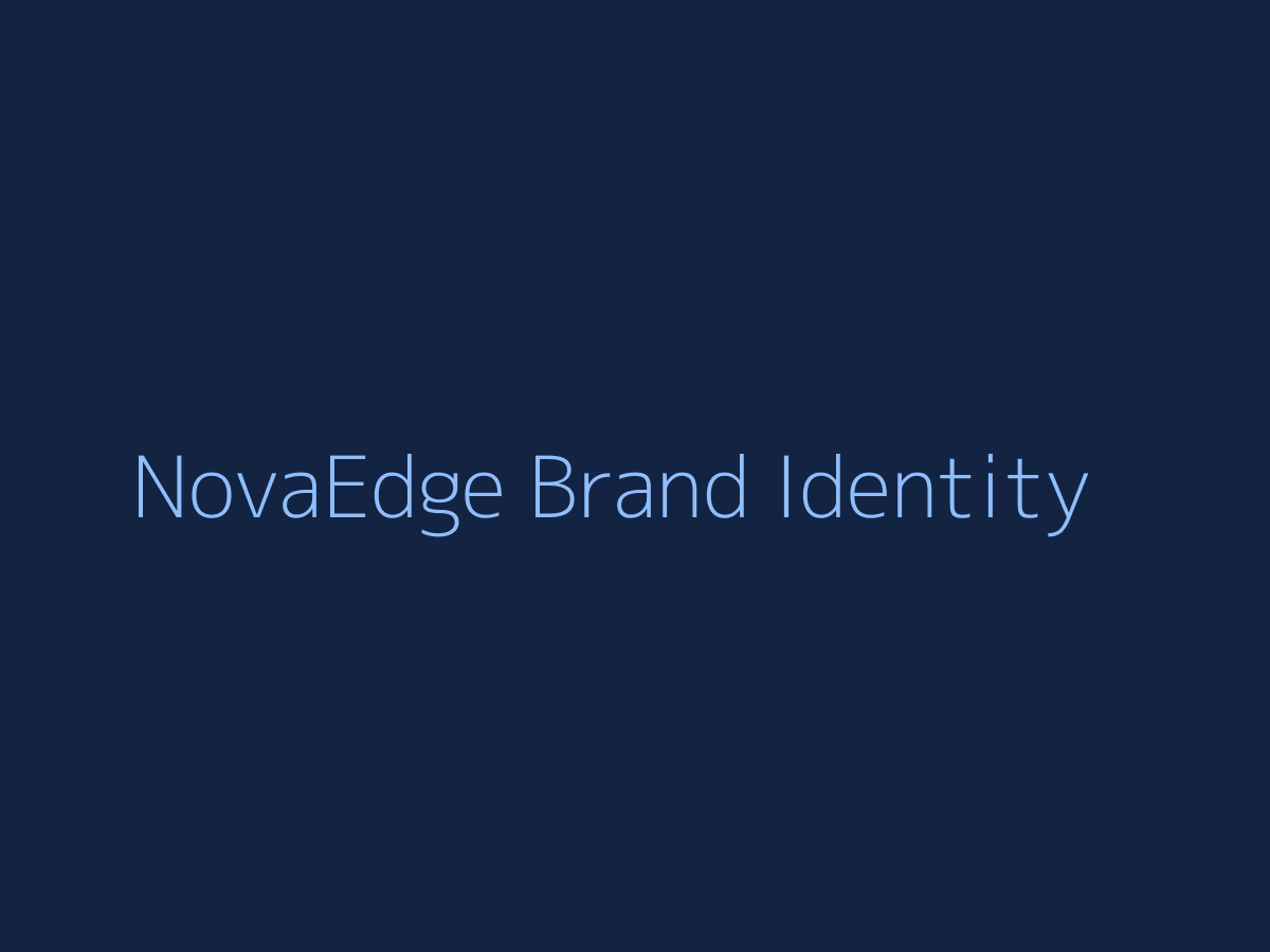 NovaEdge Brand Identity Design