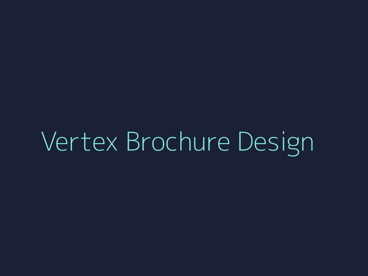 Vertex Corporate Brochure Design