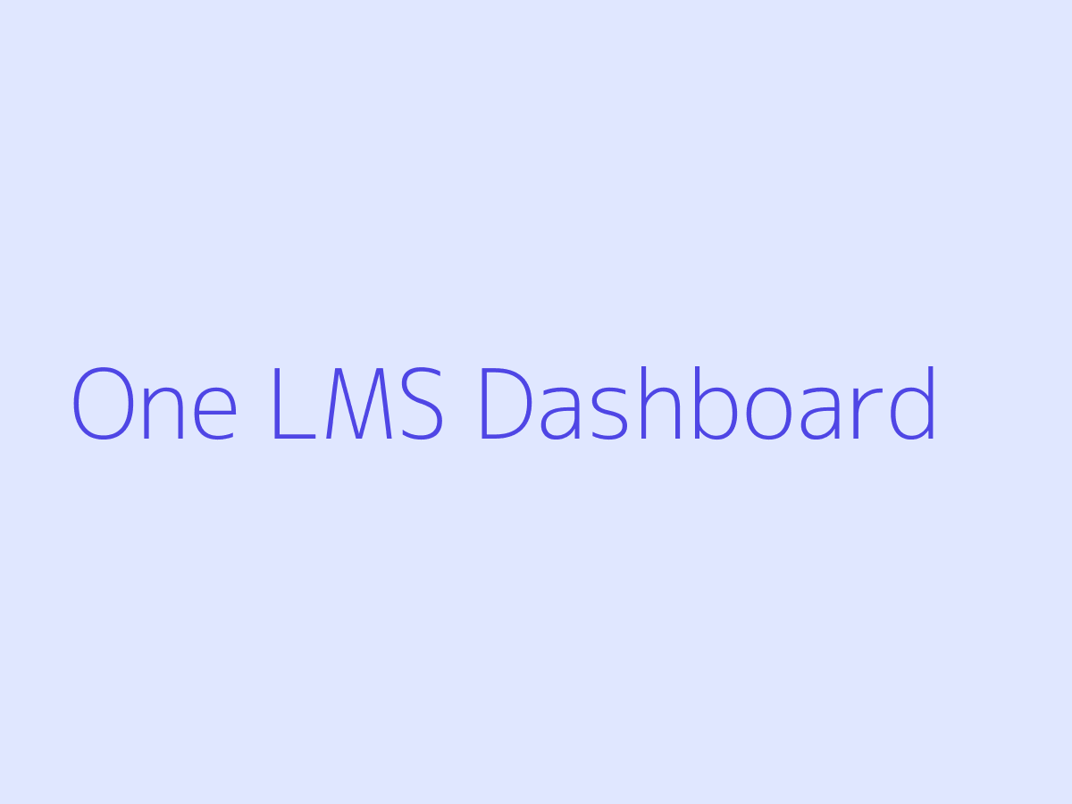 One LMS ダッシュボード