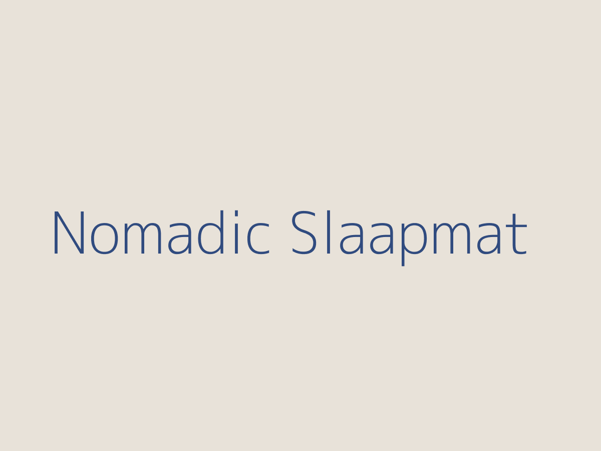Float Nomadic Slaapmat met voetpomp