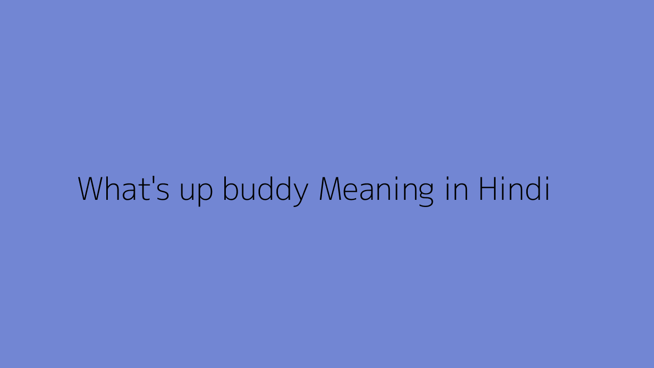 what-s-up-buddy-meaning-in-hindi