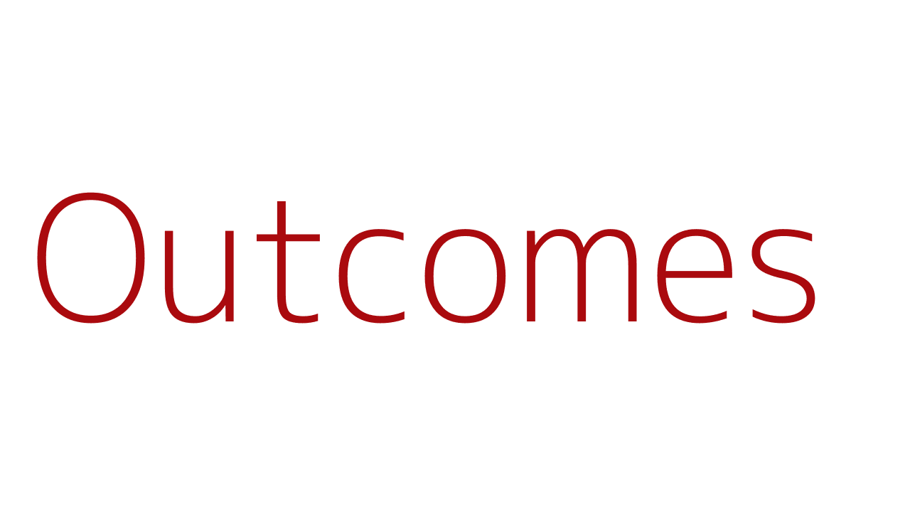 Outcomes and Future Direction
