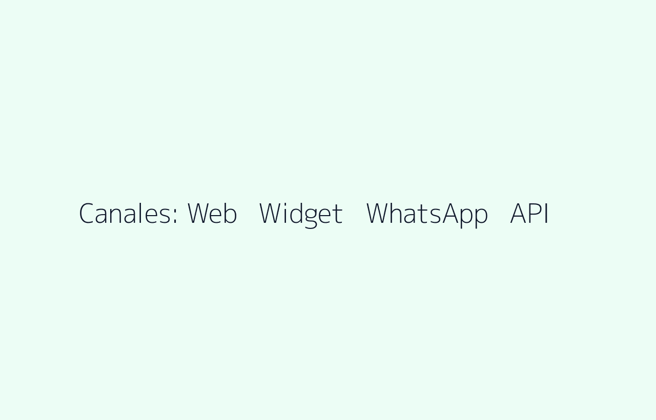 Canales de publicación de agentes IA: web, widget, WhatsApp y API