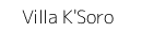Villa KSoro