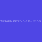 TAPA DE BATERIA IPHONE 14 PLUS AZUL CON FLEX