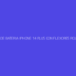 TAPA DE BATERIA IPHONE 14 PLUS CON FLEXORES ROJO