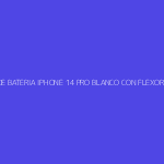 TAPA DE BATERIA IPHONE 14 PRO BLANCO CON FLEXORES