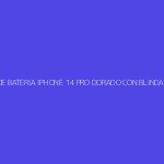 TAPA DE BATERIA IPHONE 14 PRO DORADO CON BLINDAJE