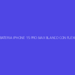 TAPA DE BATERIA IPHONE 15 PRO MAX BLANCO CON FLEXORES