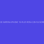 TAPA DE BATERIA IPHONE 16 PLUS ROSA CON FLEXORES