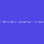 TAPA DE BATERIA IPHONE 16 PRO DORADO CON FLEXORES