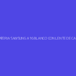 TAPA DE BATERIA SAMSUNG A16 BLANCO CON LENTE DE CAMARA