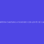 TAPA DE BATERIA SAMSUNG A16 NEGRO CON LENTE DE CAMARA