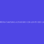 TAPA DE BATERIA SAMSUNG A25 NEGRO CON LENTE DDE CAMARA