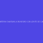 TAPA DE BATERIA SAMSUNG A36 NEGRO CON LENTE DE CAMARA