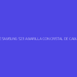 TAPA DE SAMSUNG S23 AMARILLA CON CRISTAL DE CAMARA
