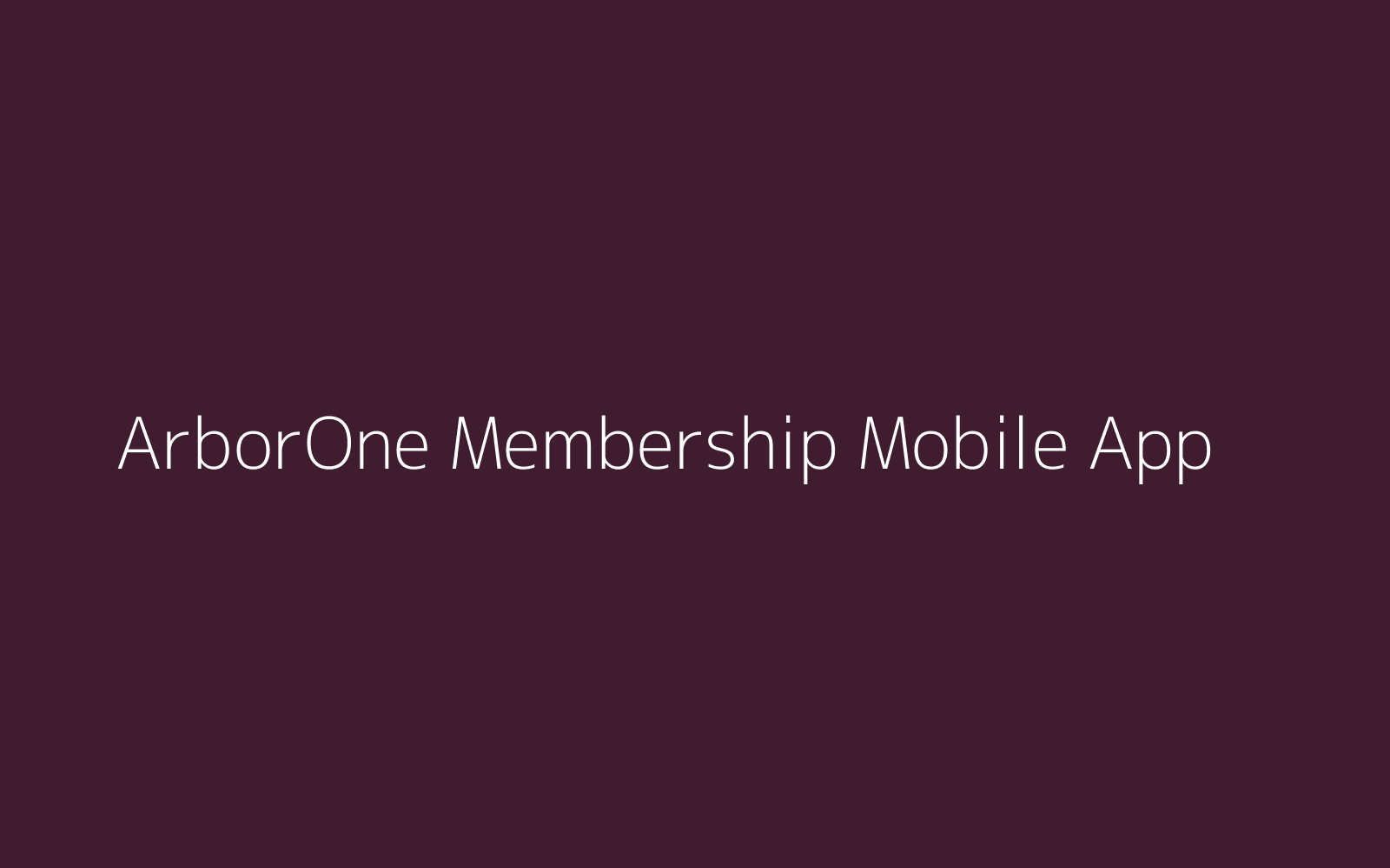 ArborOne Membership Mobile App image