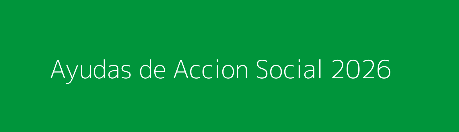 Ayudas de Acción Social 2026