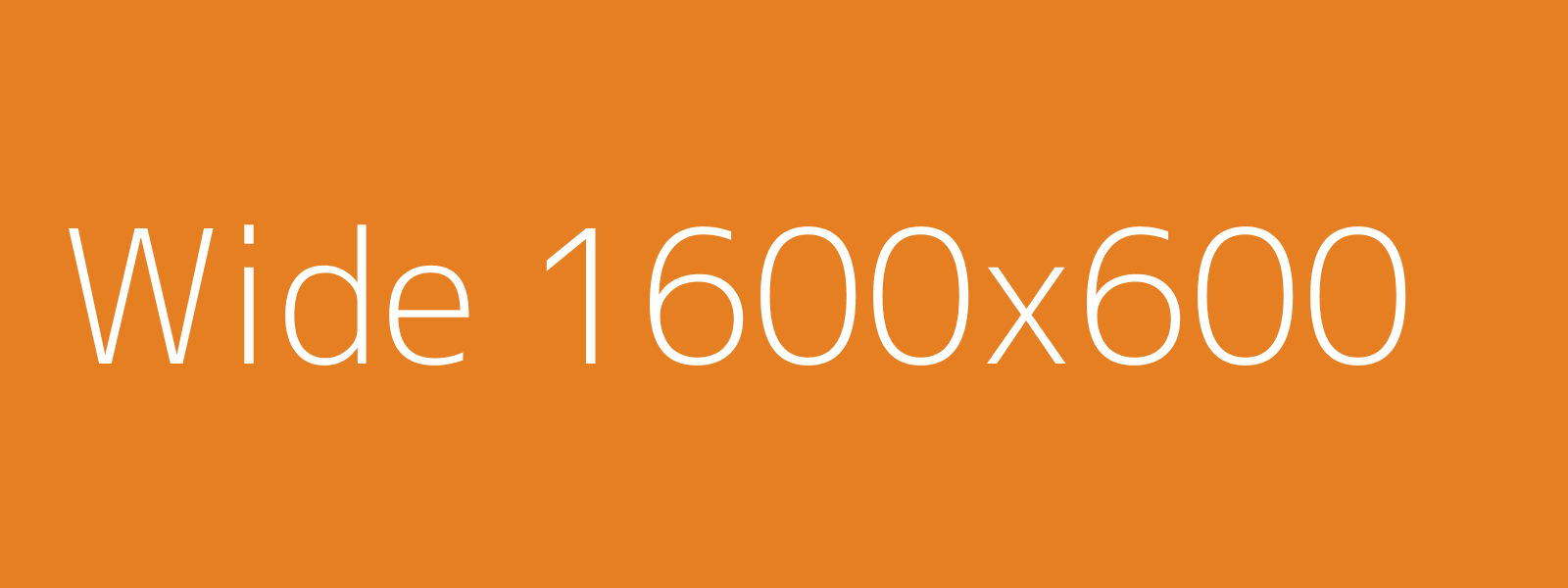 Wide test image — orange background