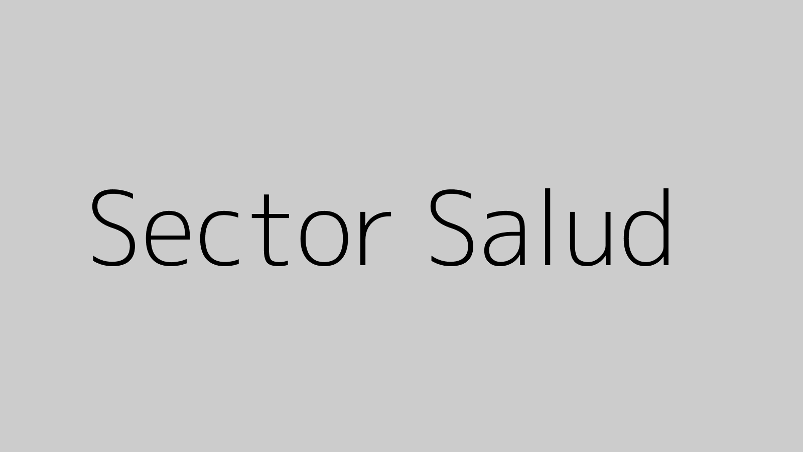 Sector Salud